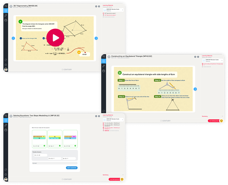 century tech Maths online learning platform