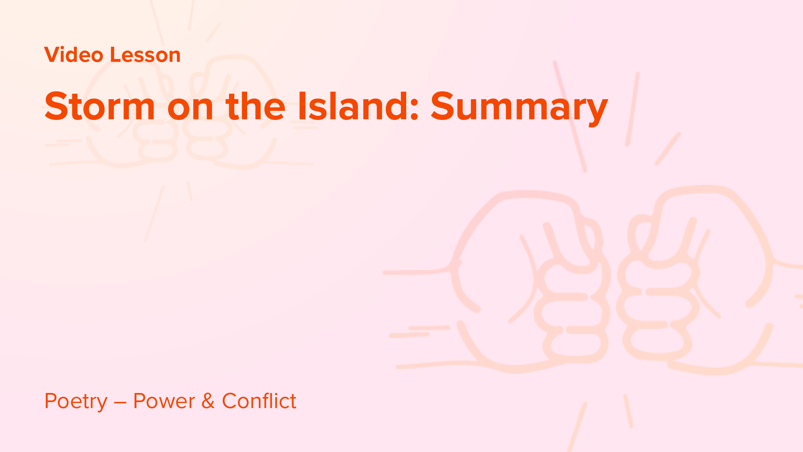 Storm On The Island Summary Century