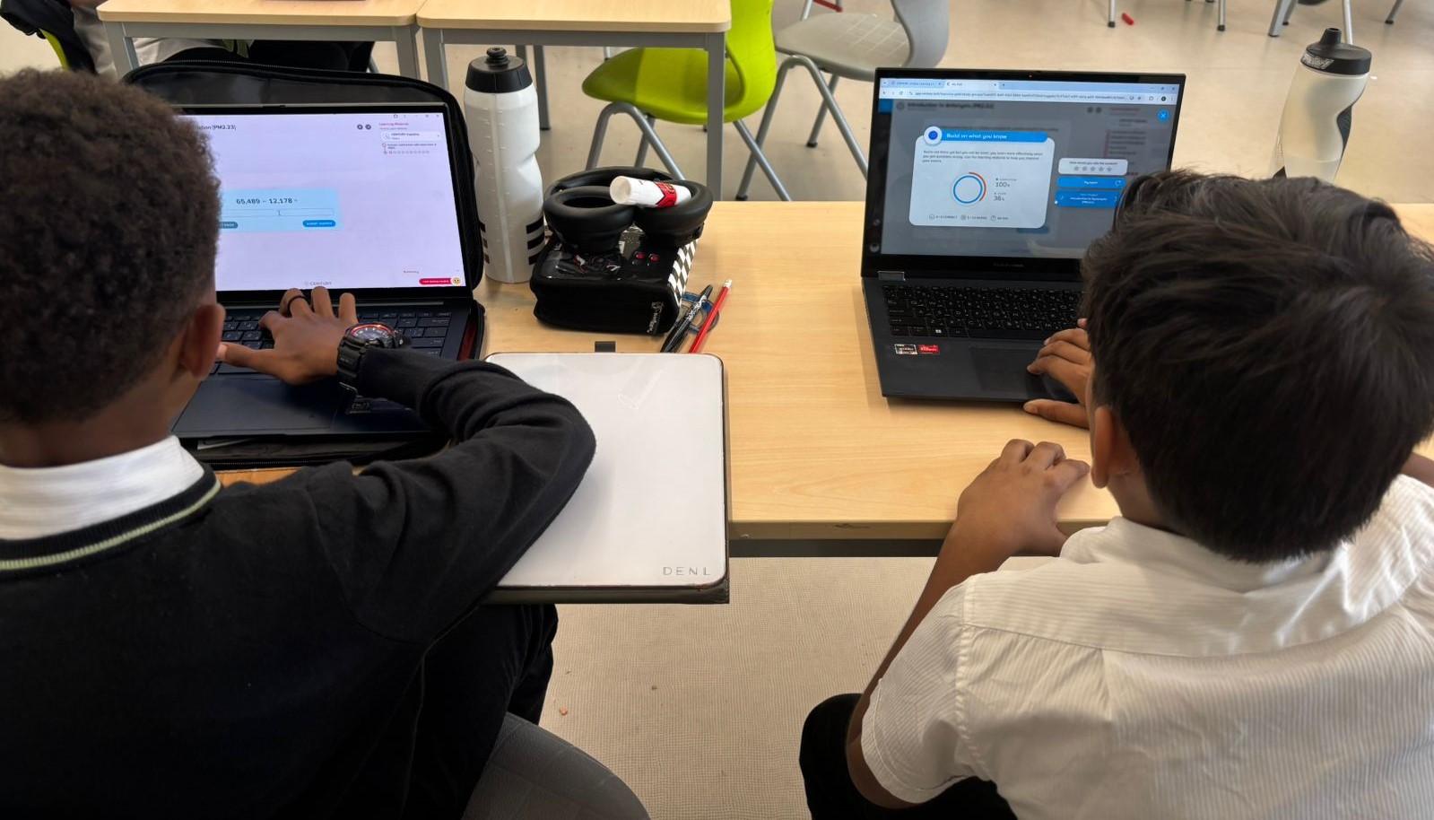 Students at Hartland International, Dubai completing work on CENTURY