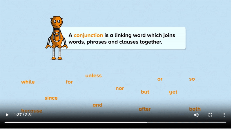 An example of a Your Turn in a primary maths nugget, followed by a student completing an assessment question